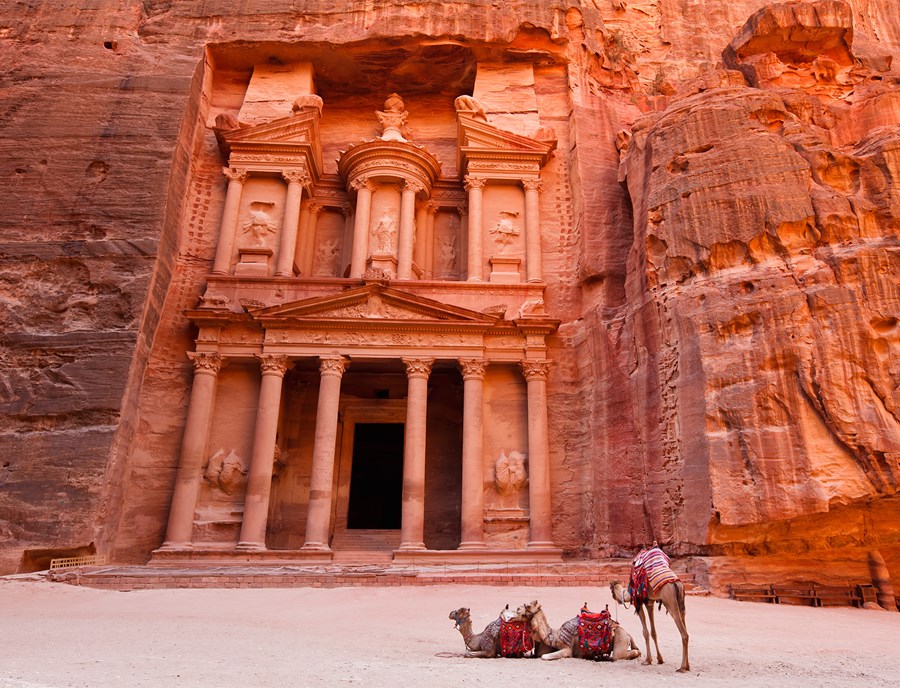 The Iconic Treasury Glowing In Petras Red Cliffs
