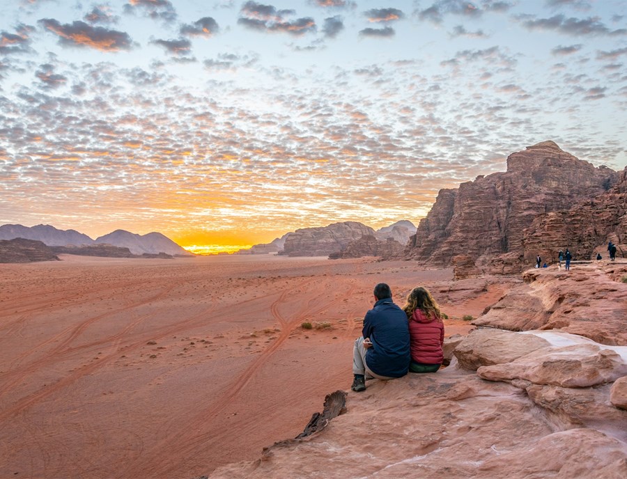 Sunset Magic Over Wadi Rum S Desert Plains