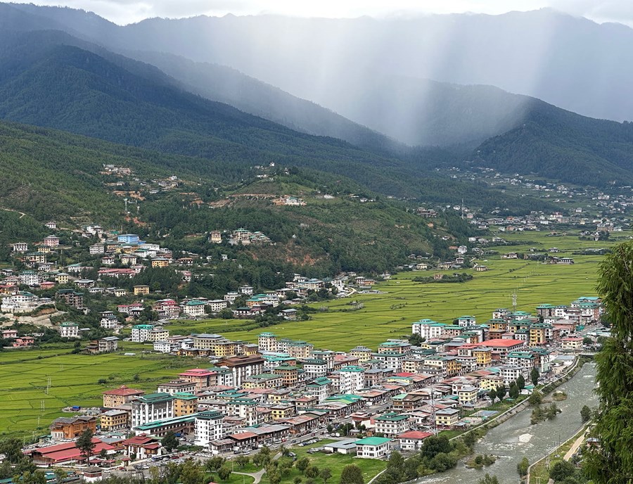 Paro Valley Unfolding Beneath Bhutan’S Peaceful Himalayan Skies