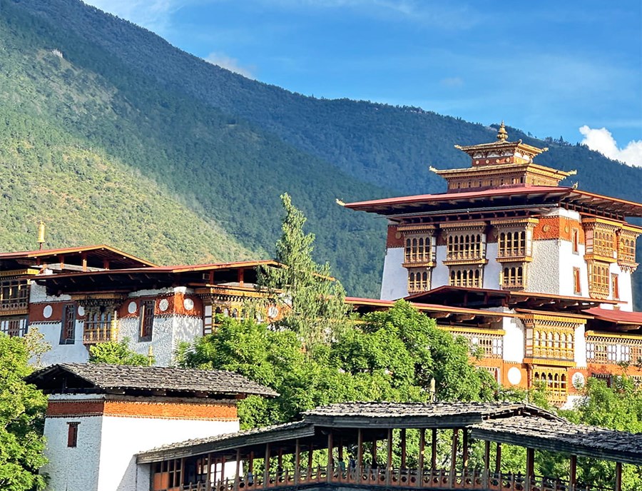 Punakha Dzong Between Rivers In Bhutan’S Fertile Valley