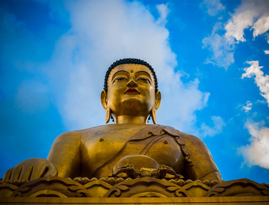 Buddha Dordenma Overlooking Thimphu Valley Serenity