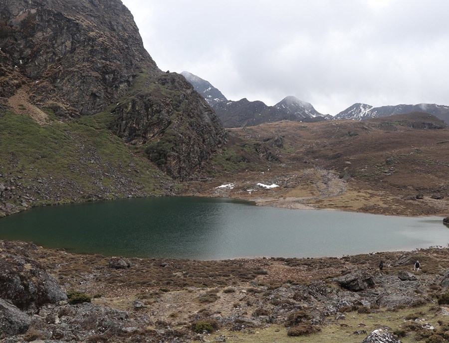 Tranquil Green Lake In Dagalas Sacred Trekking Landscape