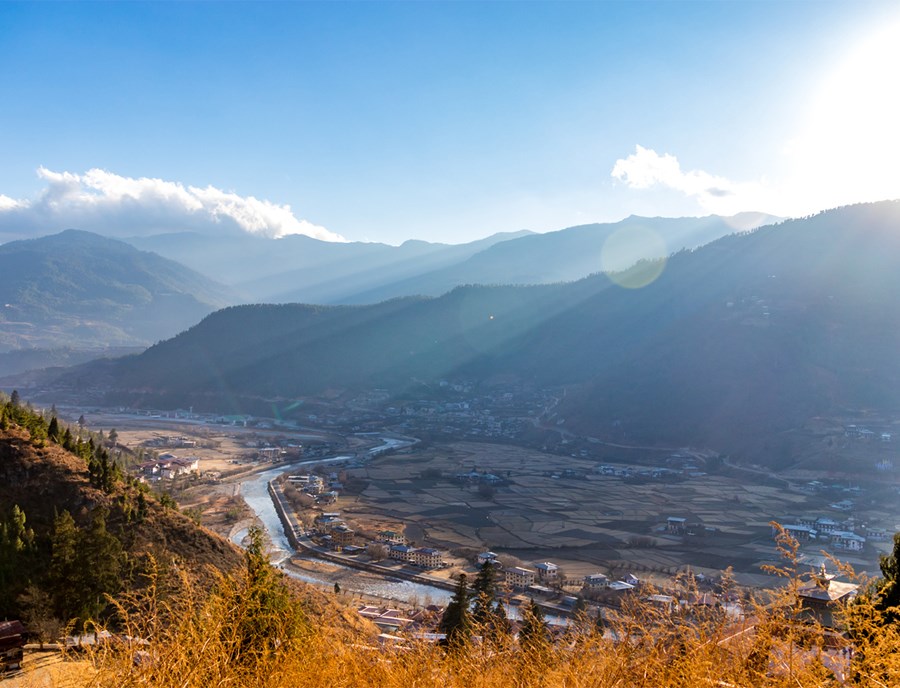 Paro Valley Sunrise Awakening Bhutans Timeless Himalayan Serenity