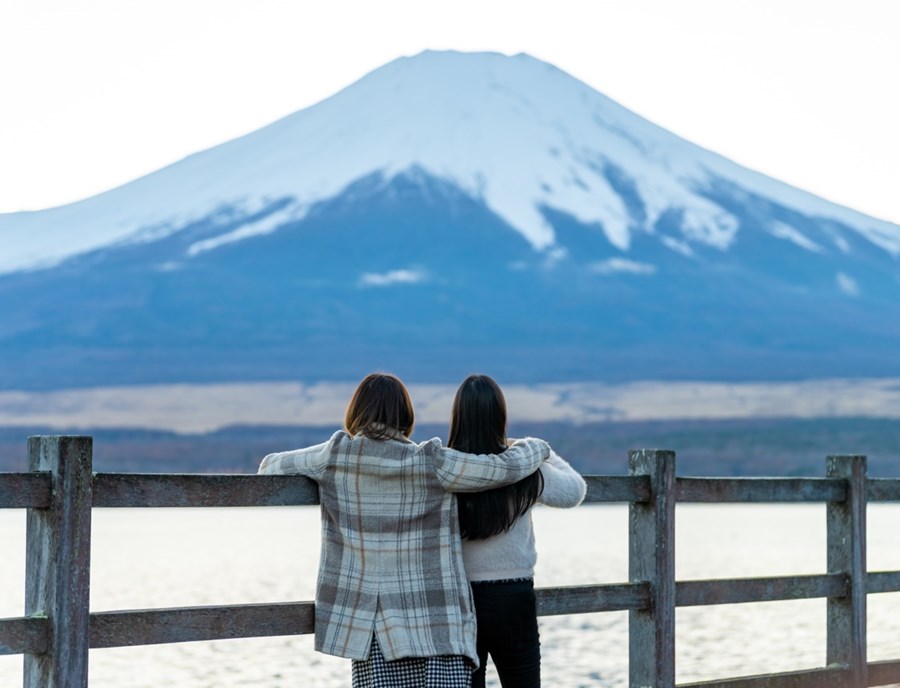 Lake Kawaguchi Mt Fuji Japan Lr