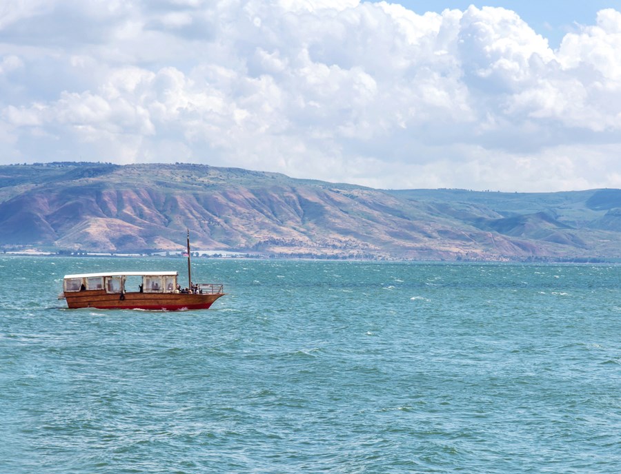 Sea Of Galilee Glides Beneath Timeless Horizons