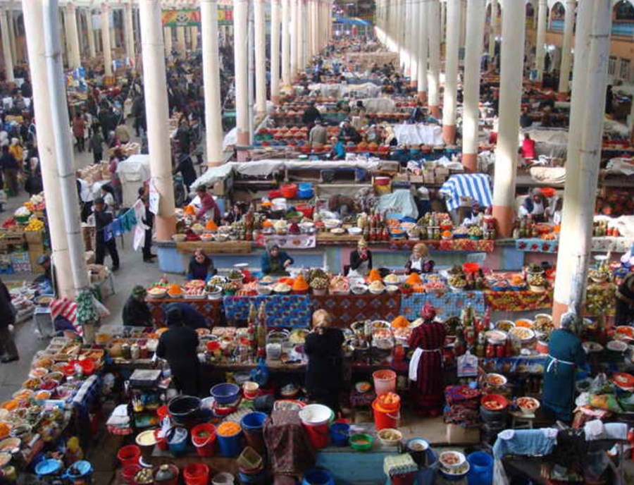 Panjshanbe Market Tajikistan