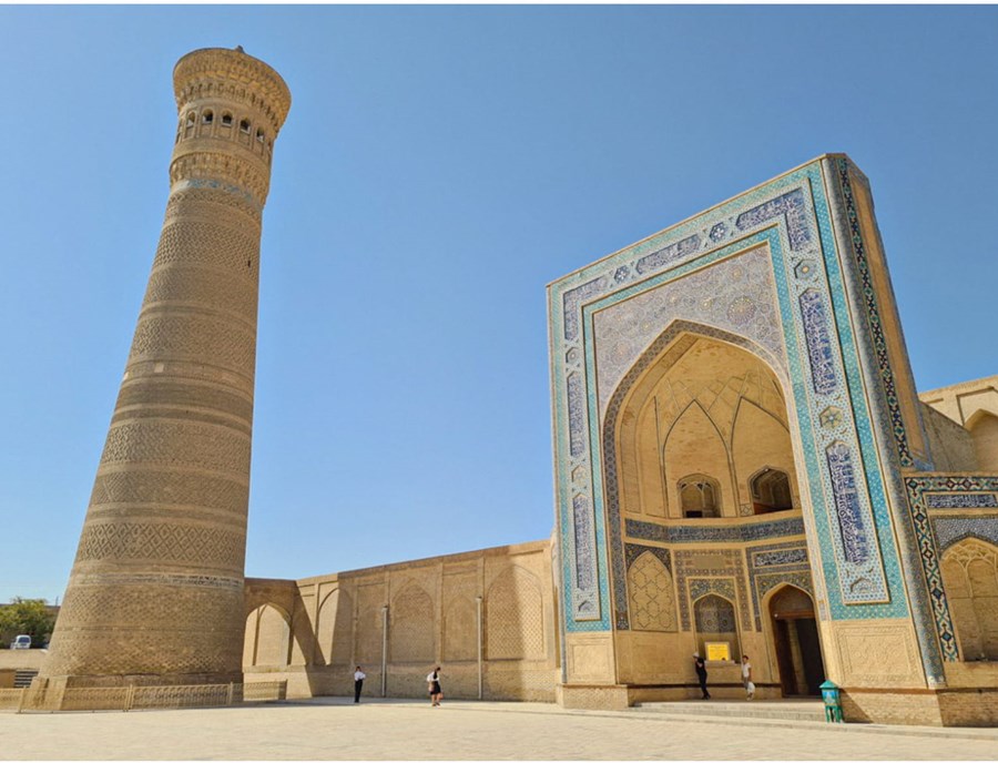 Kalon Mosque And Minaret Bukhara Uzbekistan
