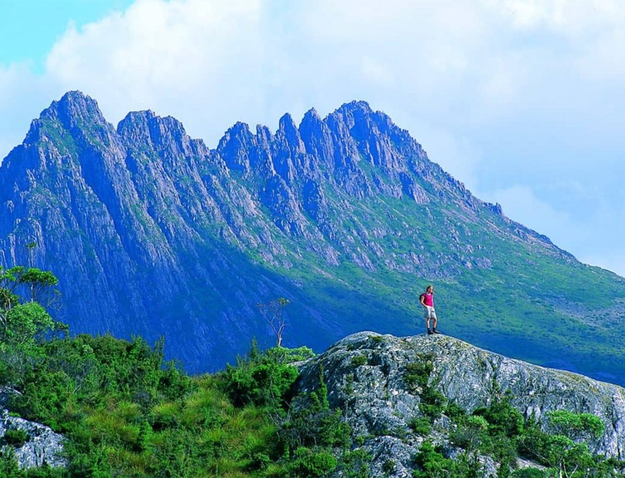 Iconic Cradle Mountain Surrounded By Pristine Wilderness