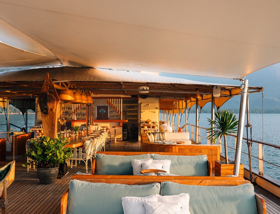 Luxury Yacht Suites Overlooking Indonesia S Pristine Spice Islands.