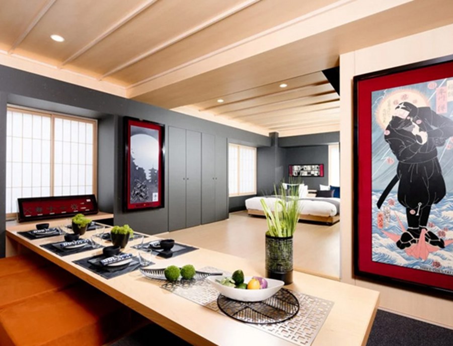 Japanese Ninja Décor Inspires Unforgettable Family Stays