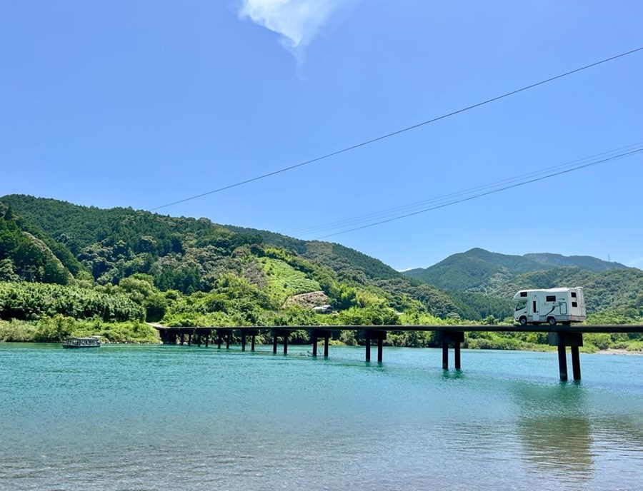 Japan Campervan Lake View