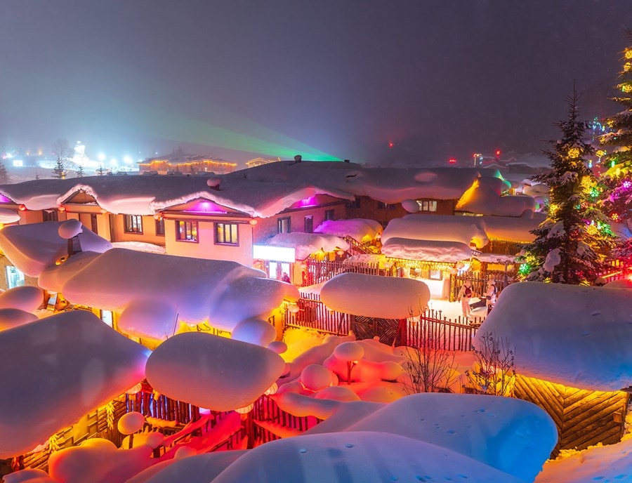 China Snow Town