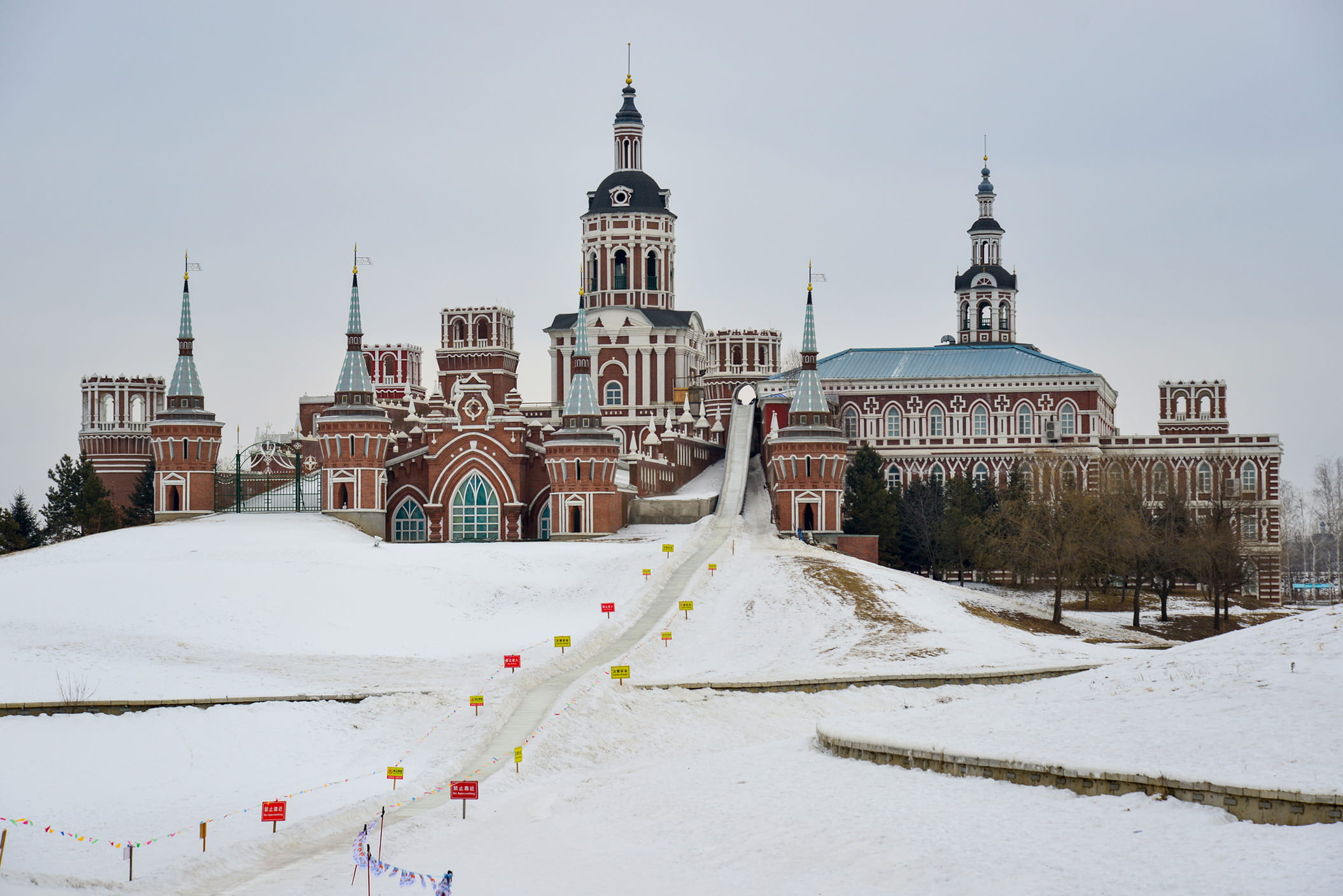 Russian style village at Volga Manor, in Harbin, Heilongjiang Province