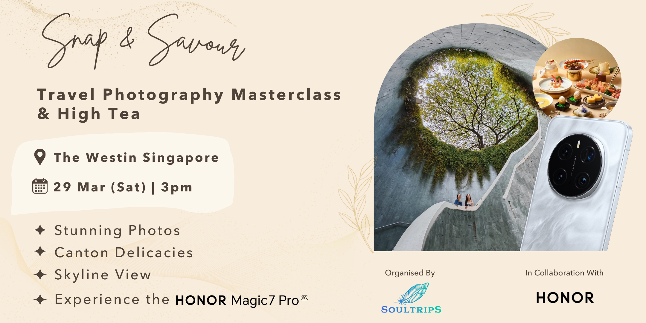 Snap and Savour - Travel Photography Masterclass with High Tea