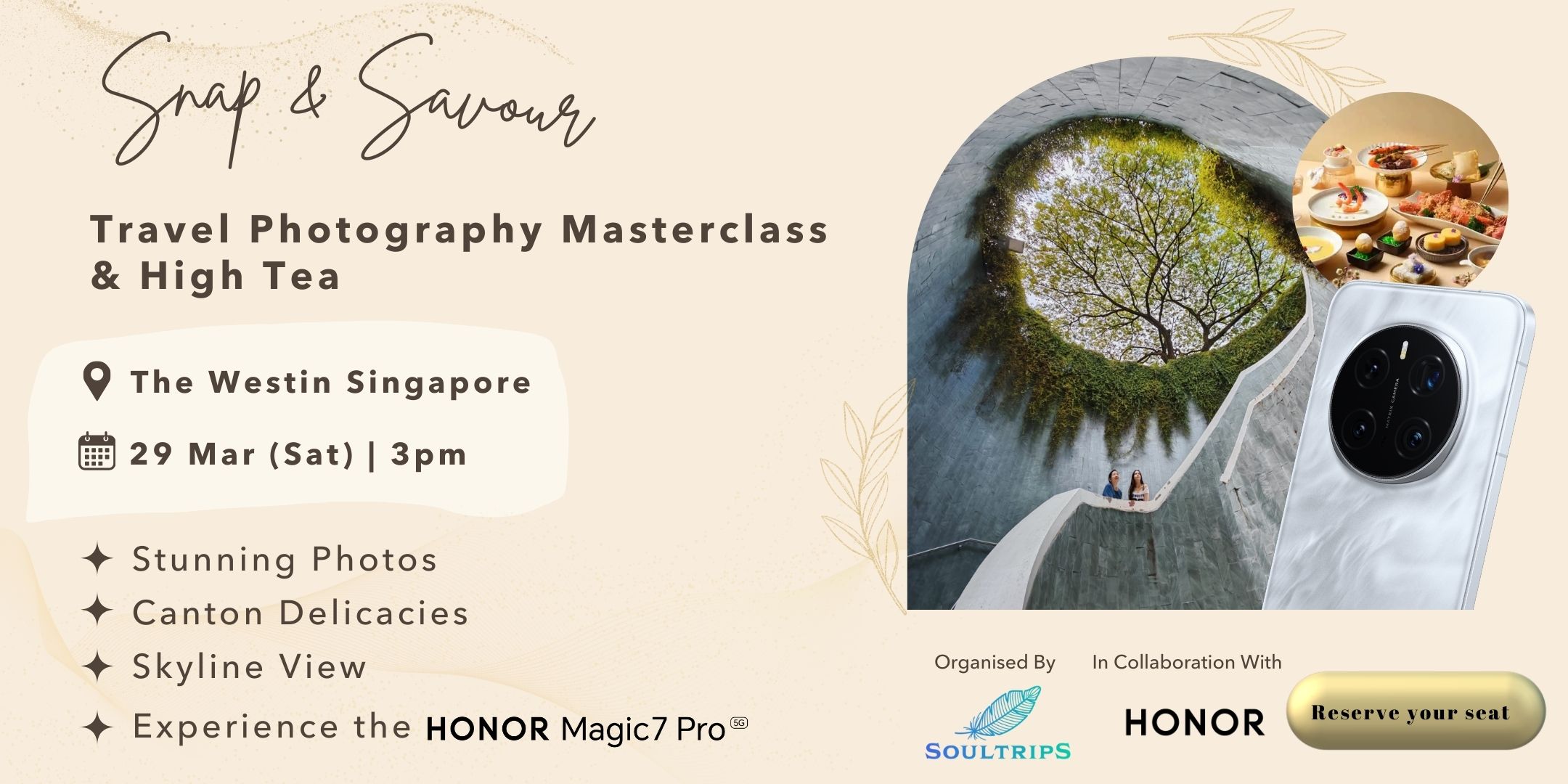 Travel Photography Masterclass with High Tea