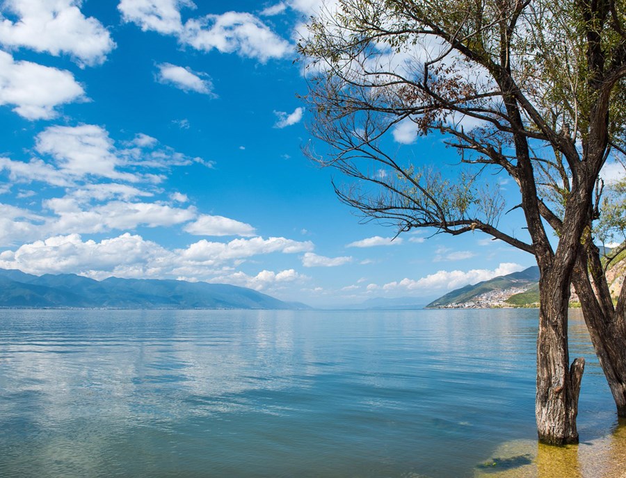 Soak In The Serene Beauty Of Erhai Lake, Surrounded By Dali’S Mountains And Villages