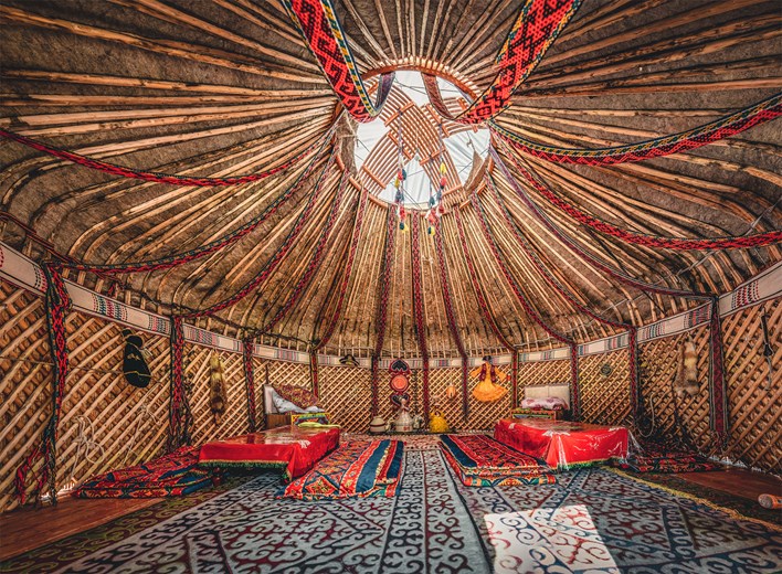 Traditional Yurt in Kazakhstan