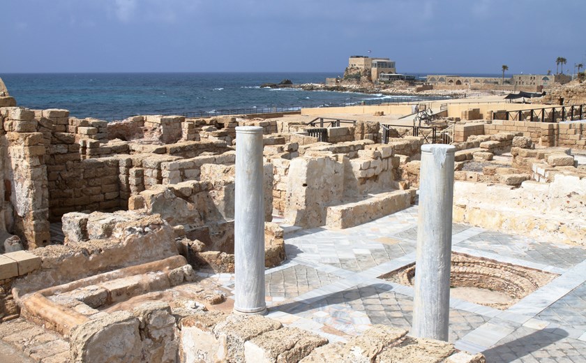 Wander the ancient Roman ruins of Caesarea Maritima