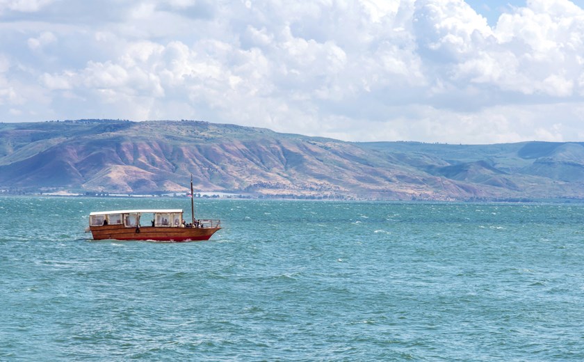 Cruise peacefully on the Sea of Galilee