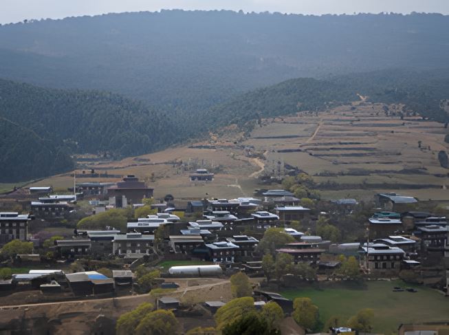 Scenic Ura Valley in Bumthang, Bhutan