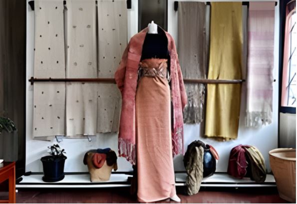 Drukvana in Bhutan, featuring various textiles and traditional crafts