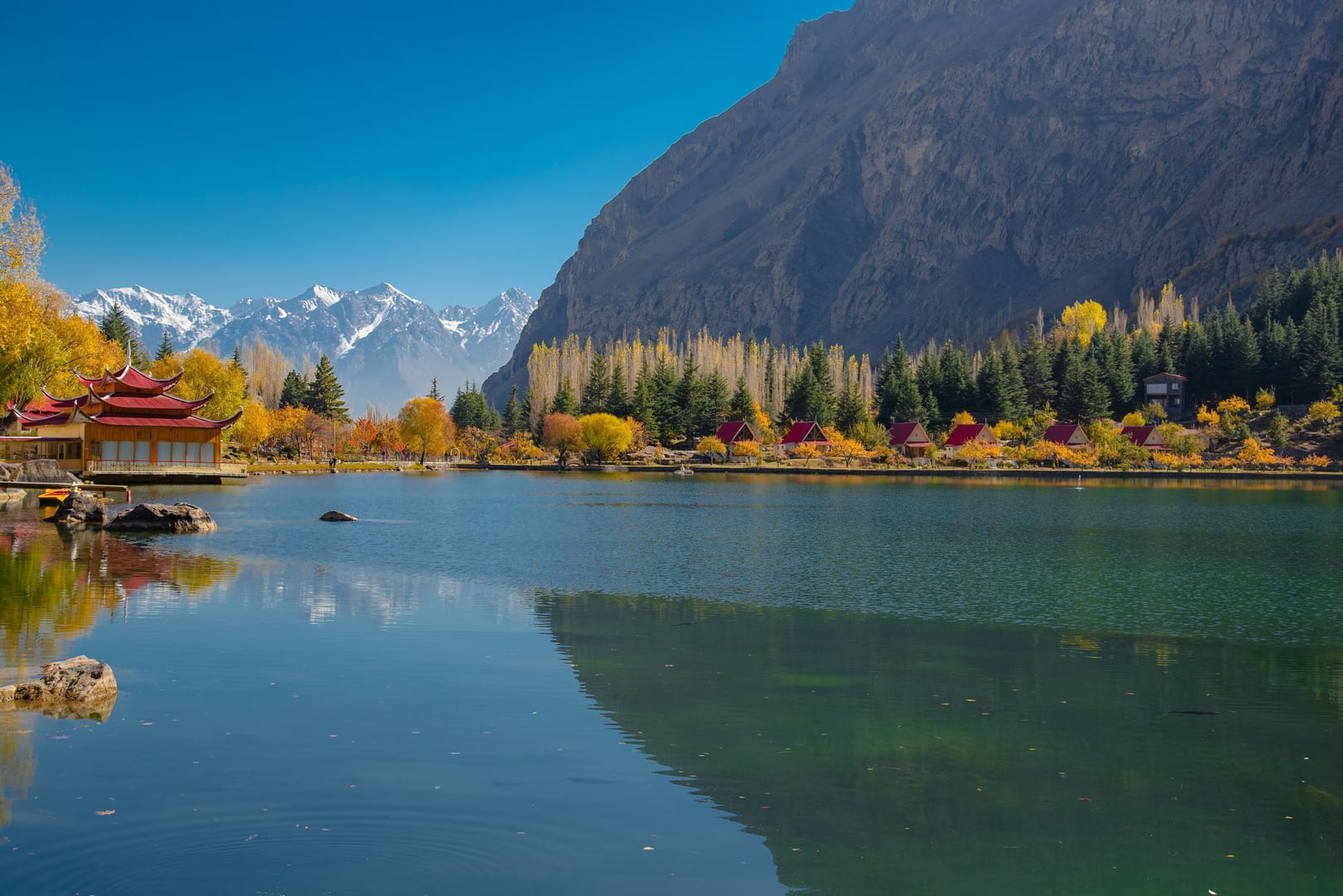Skardu Lake Autumn