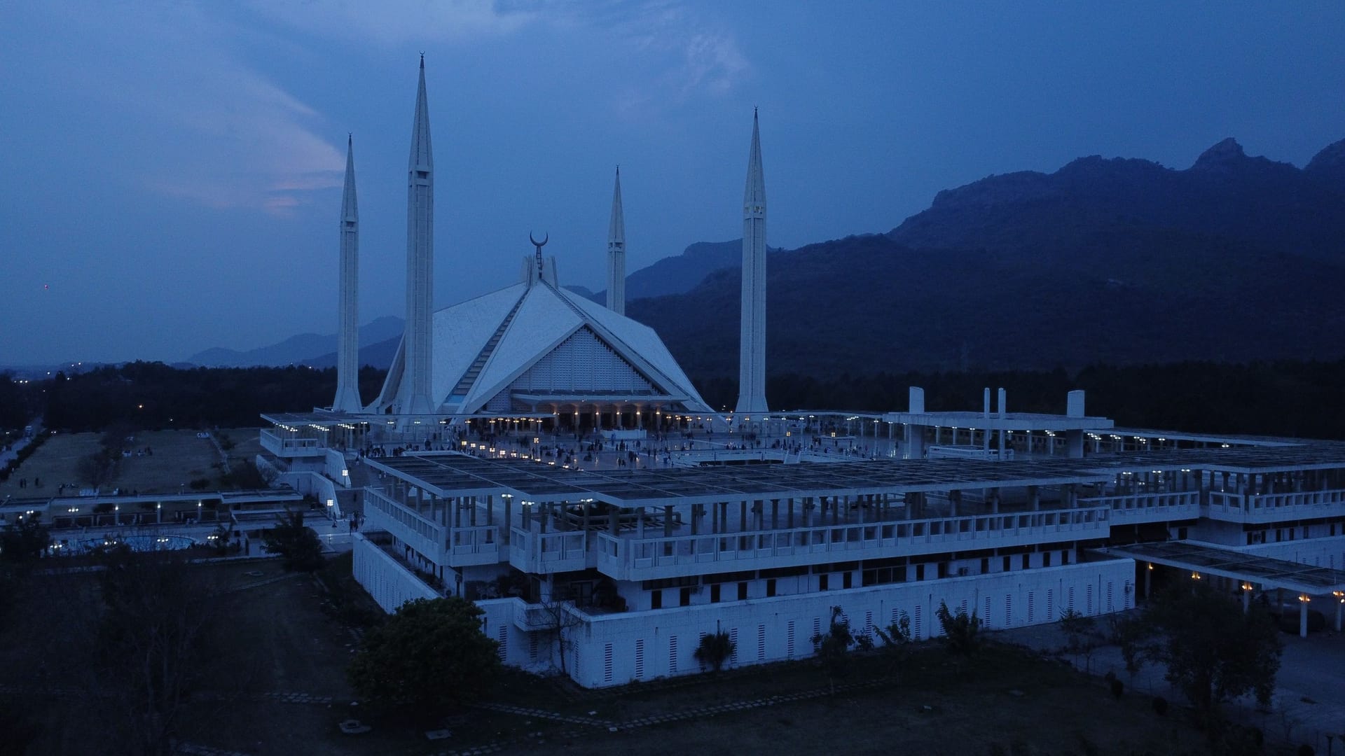 Faisal Mosque Islamabad Twilight