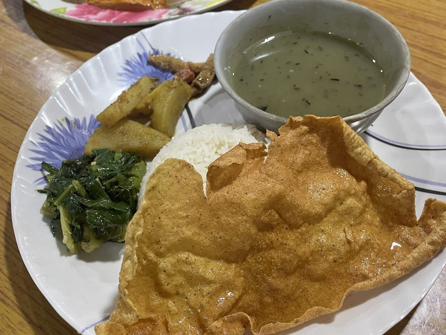 Dal Bhat Rice Lentils Vegetables Nepal