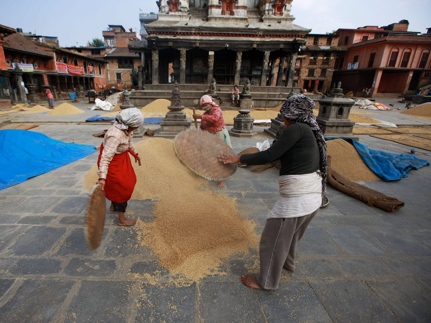 Bhaktapur Grain Drying Cultural Life