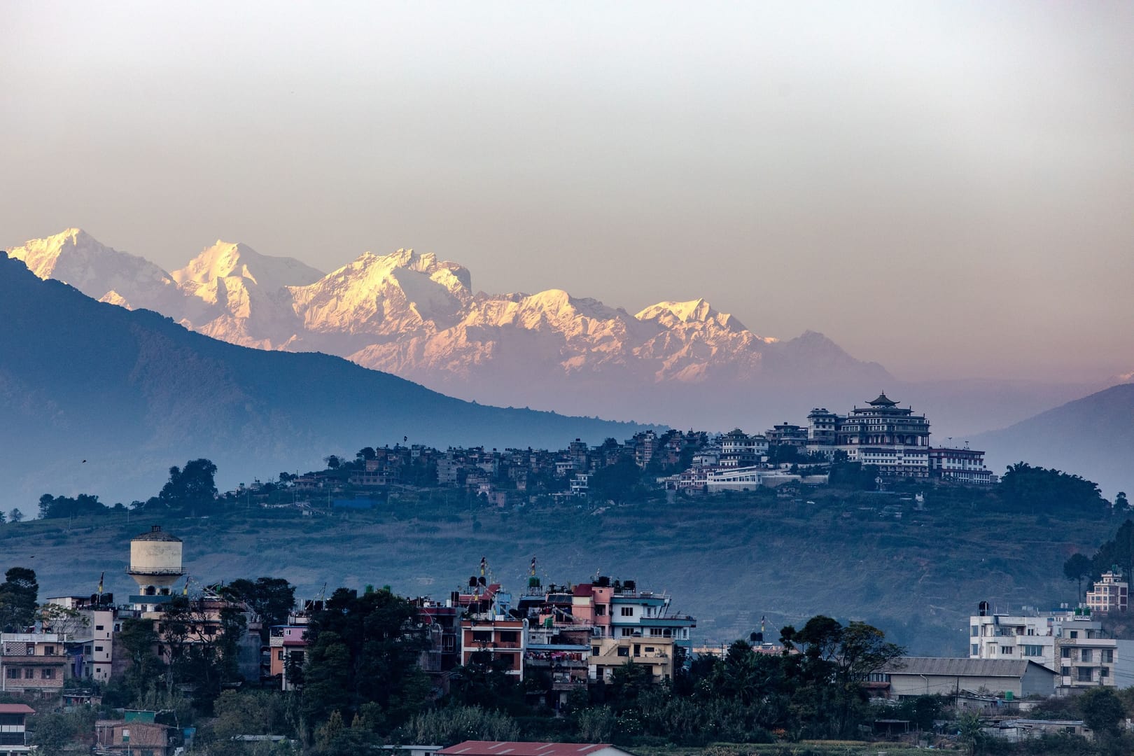 Nepal Hills Himalayan Sunset