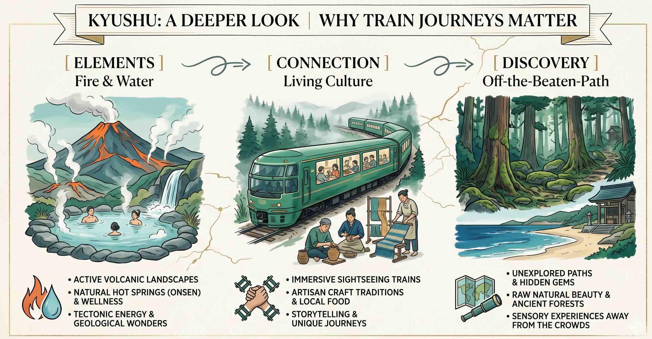 kyushu scenic train travel