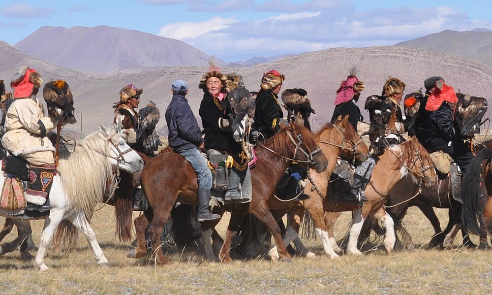 Golden Eagle Festival Gathering Hunters And Families Across Bayan Ulgii