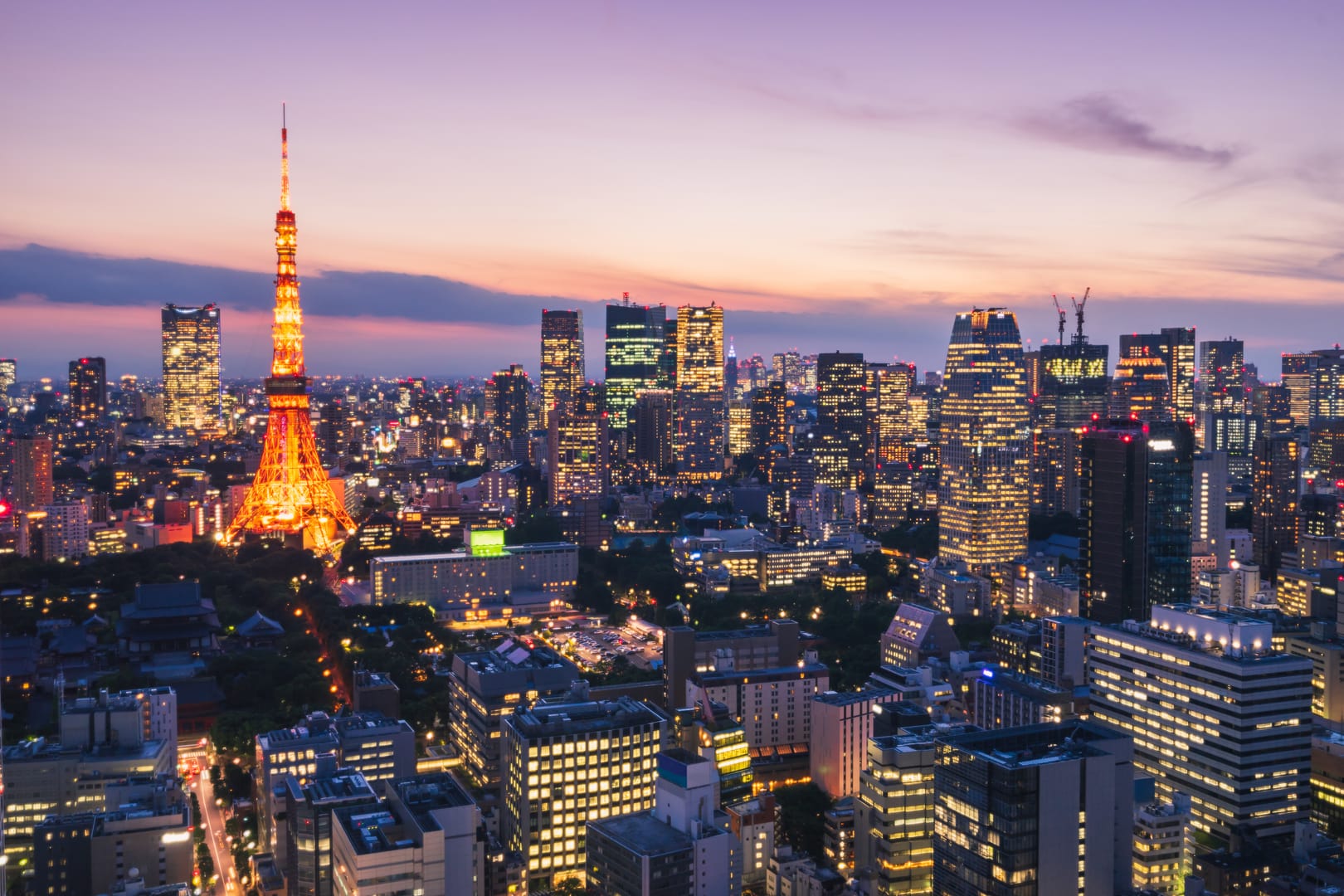 Tokyo Skyline Blending Tradition, Energy And Modern Japanese Culture